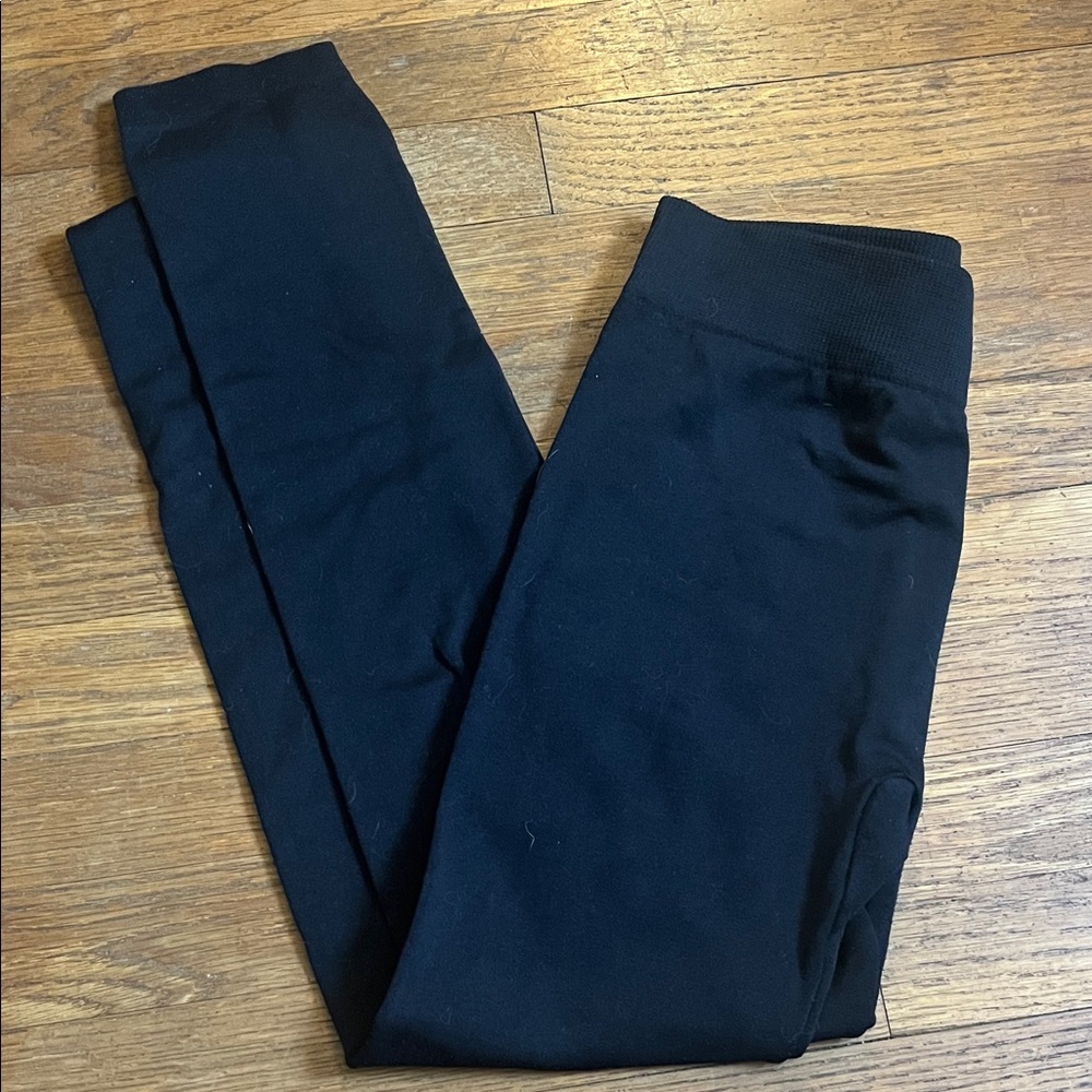 Black Fleece Lined Leggings